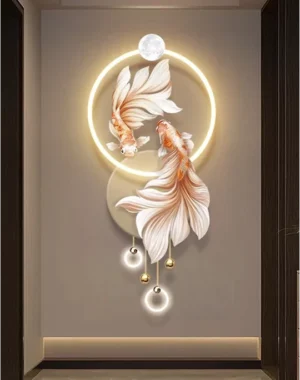17 (1) Trang trang trí đèn led Cá tài lộc treo tường phòng khách (Sao chép)